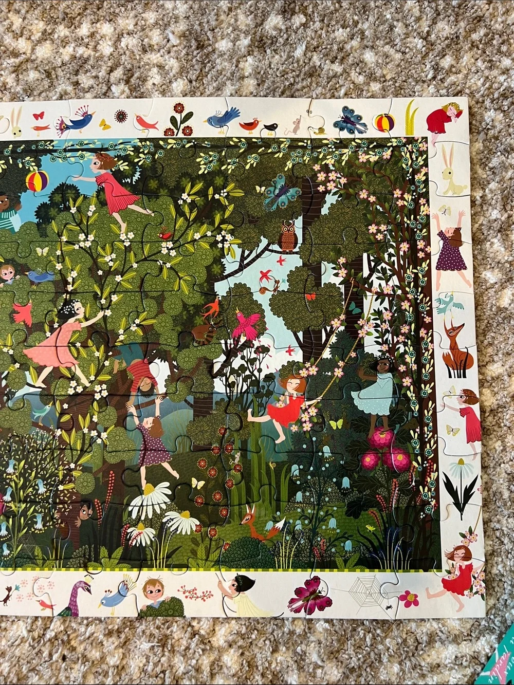 Djeco Kids Observation Puzzle - Green Forest Scene
